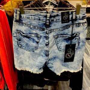 Distressed shorts